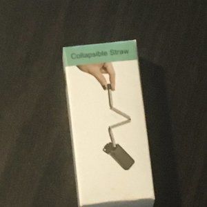Collapsible Straw With Case, New, In Box